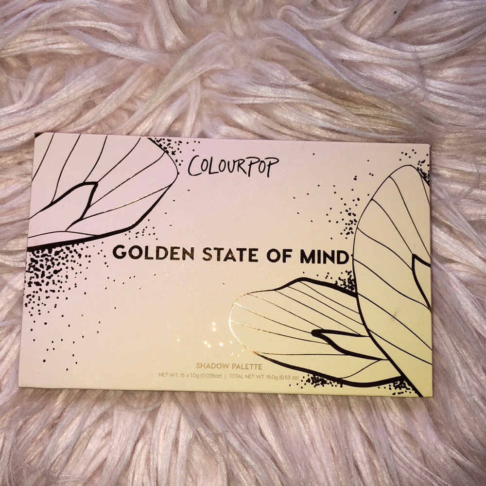 NEW Colourpop golden state of mind shadow palette